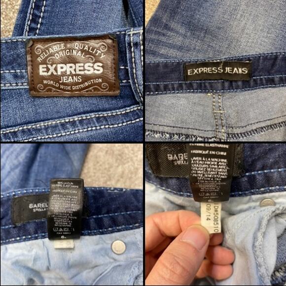 y2k grunge streetwear rodeo western cowgirl Express Stella Barely Boot Jeans 6 - Picture 9 of 12